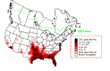 Cattle Egret Breeding Map