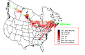 Canada Warbler Breeding Map