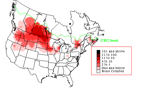 Gray Partridge Winter Map