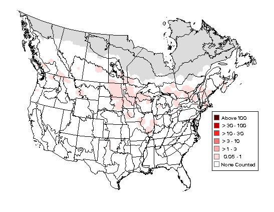 Hooded Merganser Breeding Map