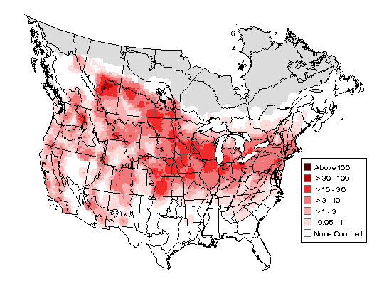 House Wren Breeding Bird Survey Map