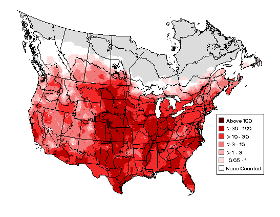 Mourning Dove CBC Map