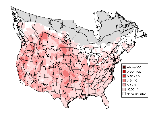 Red-tailed Hawk Breeding Map