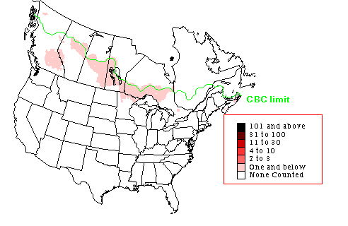Spruce Grouse Winter Map
